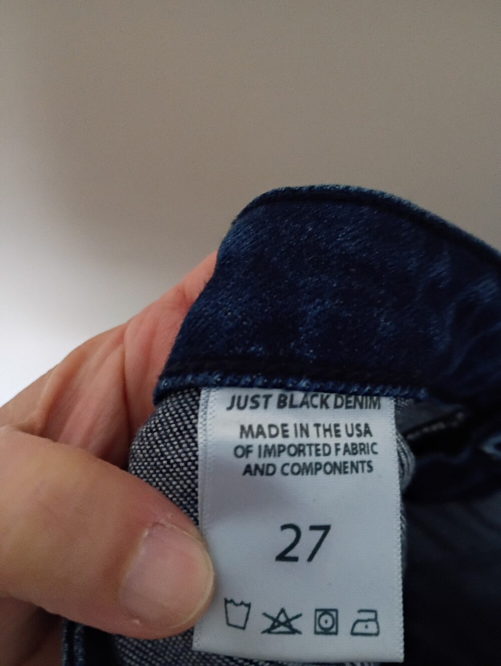 Just Black The Patch Pocket Wide Leg Dark Wash Jeans Size 27 - Picture 8 of 8